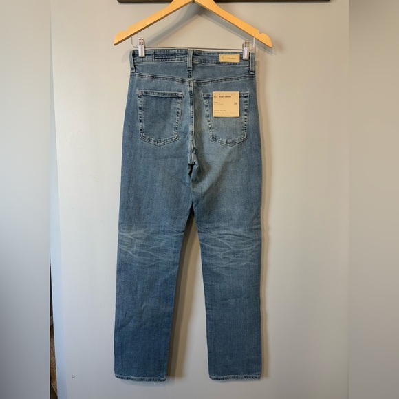 🌟HP NWT AG-ED Denim/Jeans Saige High-rise Straight Leg 26W/30L light blue - Picture 9 of 9